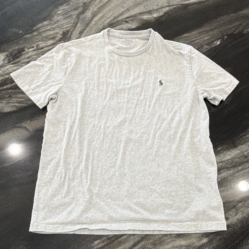 Polo Ralph Lauren Classic Fit Gray Crewneck T-Shirt Pony Logo Short Sleeve M